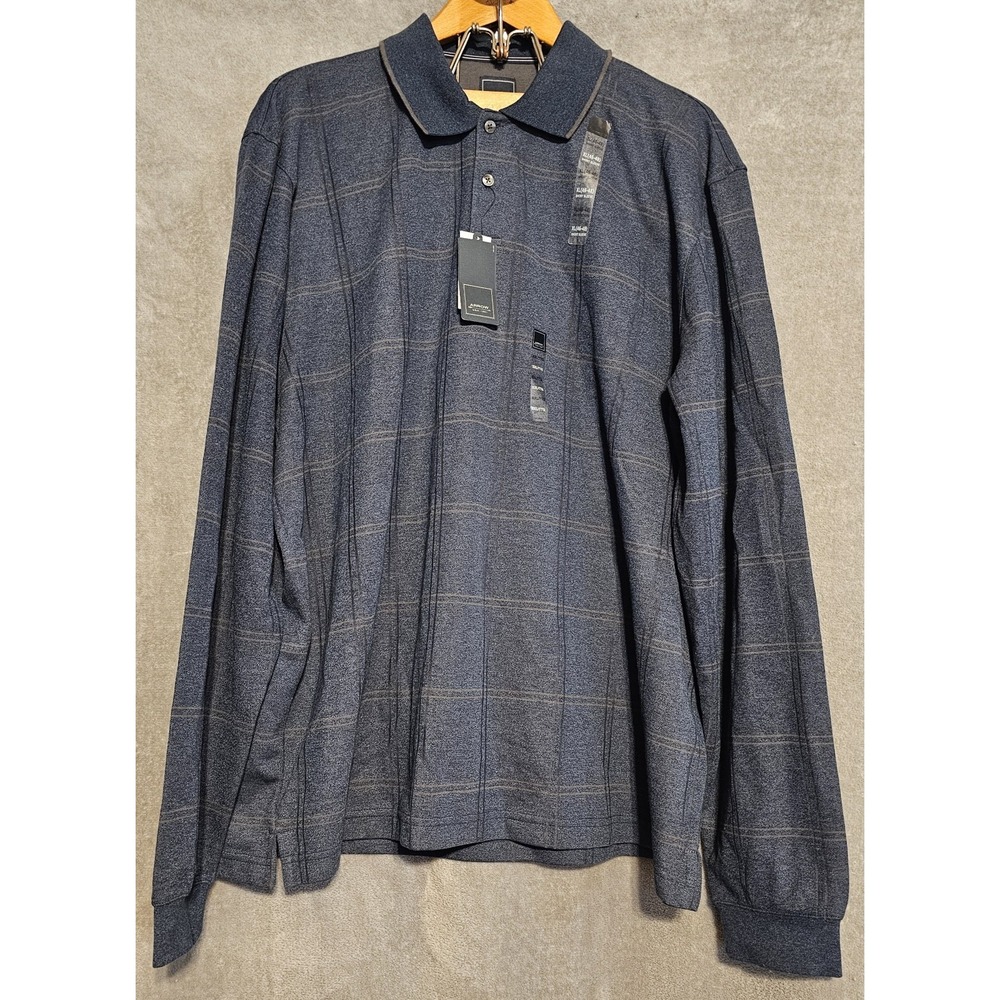 Arrow Men's USA Navy Long Sleeved Polo Shirt